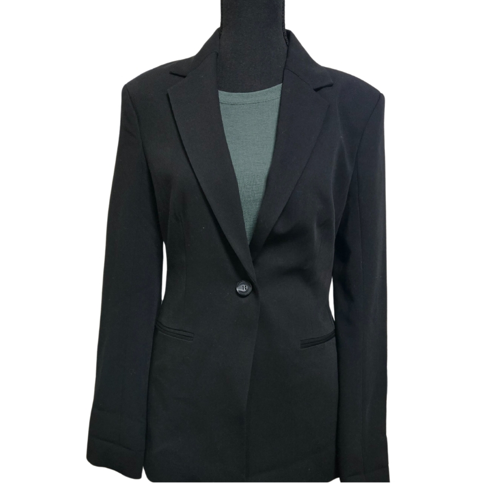 H&M Black Blazer Tailored Suit Jacket